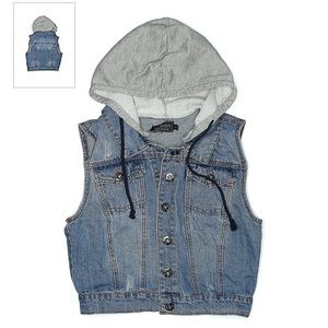 Ci Sono Denim Collection Hooded Denim Vest
